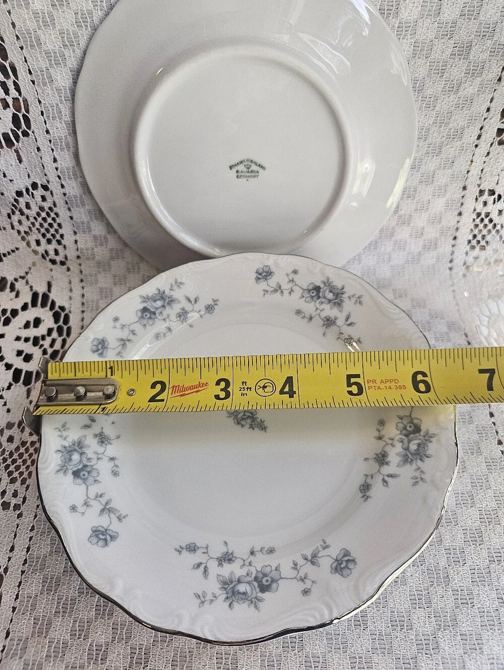Johann Haviland Blue Garland Plates